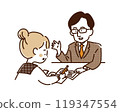 A girl being taught how to study through private lessons 119347554