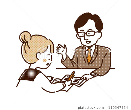 一個接受私人補習學習的女孩 一個接受私人補習學習的女孩 119347554