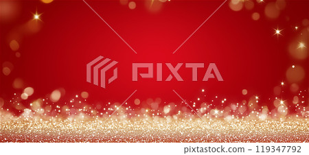 Sparkly red Christmas background Shiny background 119347792