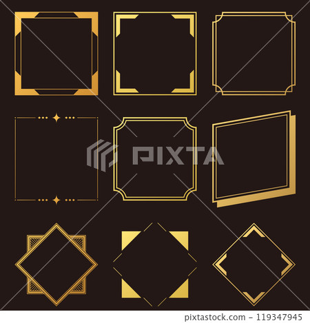 Frame material set_gold 119347945