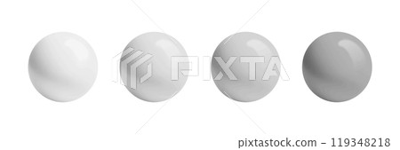Four shiny spheres with gradient lighting 119348218