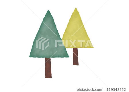 Watercolor tree illustration Watercolor tree illustration 119348332