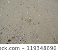 Sand on beach for background 119348696