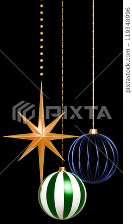 3D material_Christmas ornaments 119348996