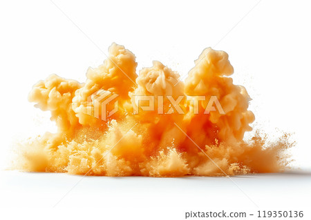 A vivid orange cloud bursts forth, creating a dynamic and energetic visual. This dramatic display provides an impactful wallpaper or background ideal for creative projects. A vivid orange cloud bursts forth, creating a dynamic and energetic visual. This dramatic display provides an impactful wallpaper or background ideal for creative projects. 119350136