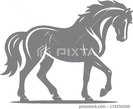 Horse silhouette material Horse silhouette material 119350200