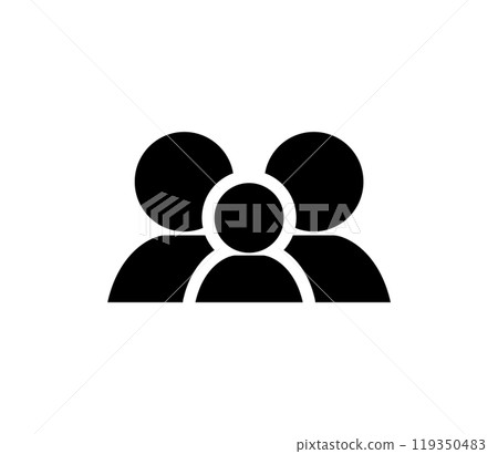 Simple people icon Family 119350483