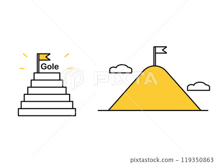 Goal image illustration set 119350863