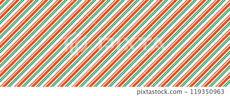 Christmas seamless pattern. Red green diagonal dotted stripe background. Candy cane repeating decoration wallpaper. Winter holiday gift backdrop. Christmas peppermint present wrapping paper. Vector Christmas seamless pattern. Red green diagonal dotted stripe background. Candy cane repeating decoration wallpaper. Winter holiday gift backdrop. Christmas peppermint present wrapping paper. Vector 119350963