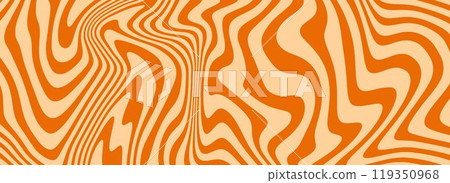 Retro caramel liquid texture. Salted caramel dessert background. Wavy swirl candy pattern for poster, cover, banner, pamphlet, flyer. Retro sweet nougat hippie wallpaper in 60s or 70s style. Vector Retro caramel liquid texture. Salted caramel dessert background. Wavy swirl candy pattern for poster, cover, banner, pamphlet, flyer. Retro sweet nougat hippie wallpaper in 60s or 70s style. Vector 119350968
