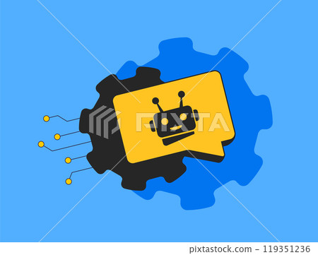 Chatbot integration in customer service automates support by handling customer requests efficiently. AI chatbots improve response times, customer satisfaction and communication with chatbot technology Chatbot integration in customer service automates support by handling customer requests efficiently. AI chatbots improve response times, customer satisfaction and communication with chatbot technology 119351236