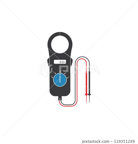 Digital multimeter logo vector template 119351289