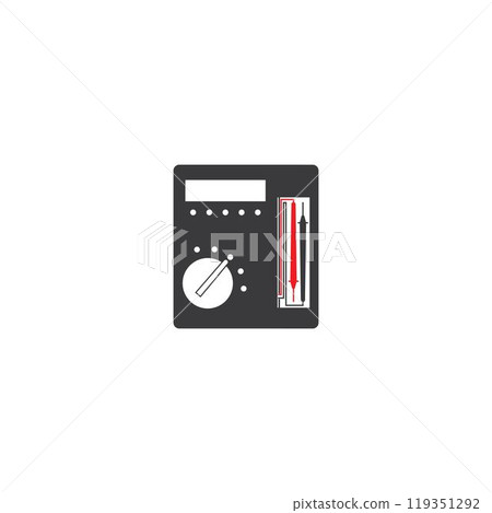 Digital multimeter logo vector template Digital multimeter logo vector template 119351292
