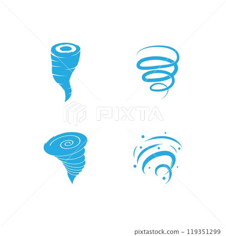Tornado logo symbol vector illustration 119351299
