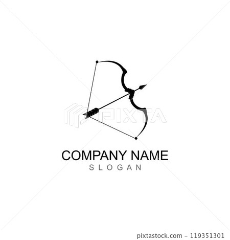 Arrow archery icon vector illustration 119351301