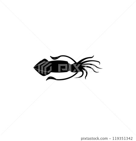 Squid logo vector template 119351342
