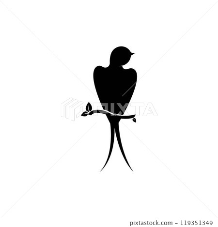 Swallow logo vector template, Creative swallow logo design concepts 119351349