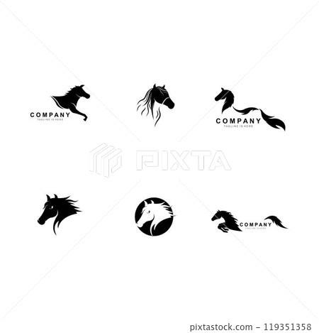 Horse Logo Template Vector illustration 119351358