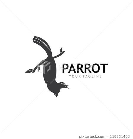 Parrot Logo Design Vector template Parrot Logo Design Vector template 119351403