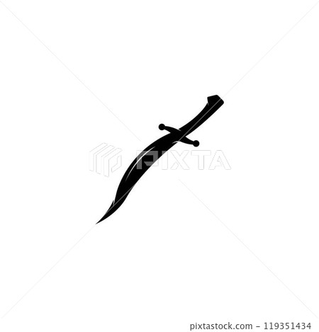 Knife Icon Vector Illustration design template 119351434