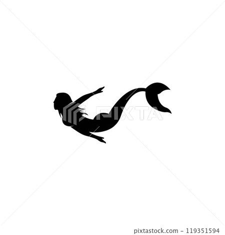 Mermaid logo icon design 119351594