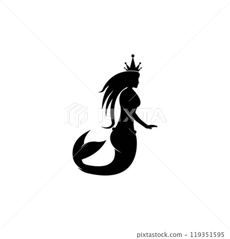 Mermaid logo icon design 119351595