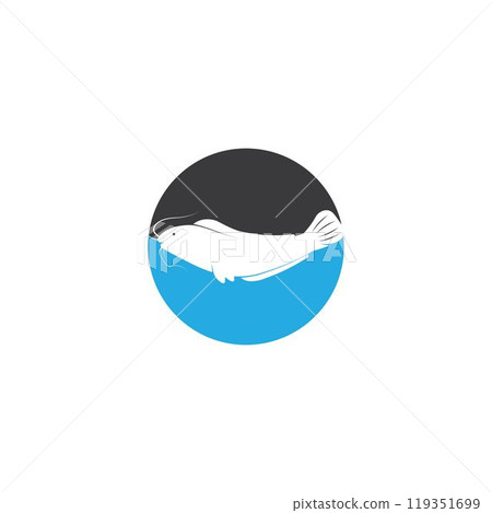 Catfish logo template vector icon 119351699