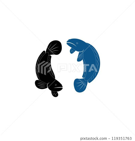 Fish Cork logo vector, Creative Fish Cork logo design concepts template 119351763