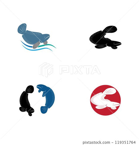 Fish Cork logo vector, Creative Fish Cork logo design concepts template 119351764