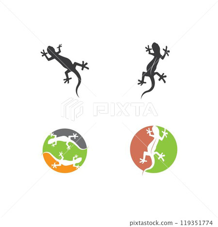 Lizard logo design vector template Lizard logo design vector template 119351774