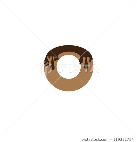 Donuts illustration logo vector Donuts illustration logo vector 119351794