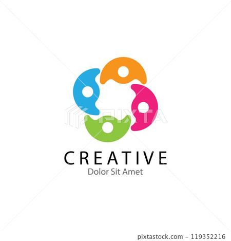 Adoption and community care Logo template 119352216