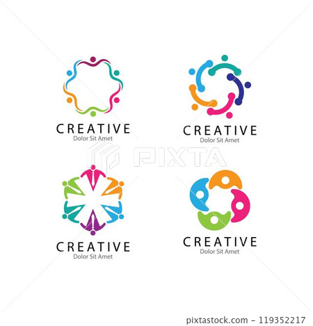 Adoption and community care Logo template 119352217