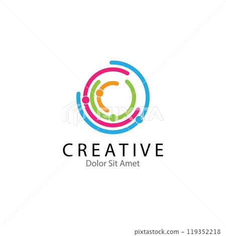 Adoption and community care Logo template 119352218