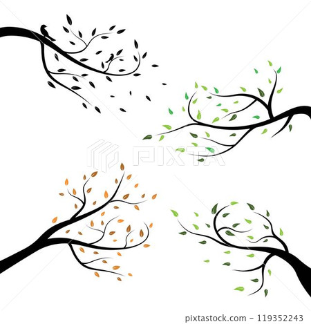 tree branch logo vector 119352243
