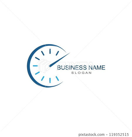 business clock logo template vector 119352515