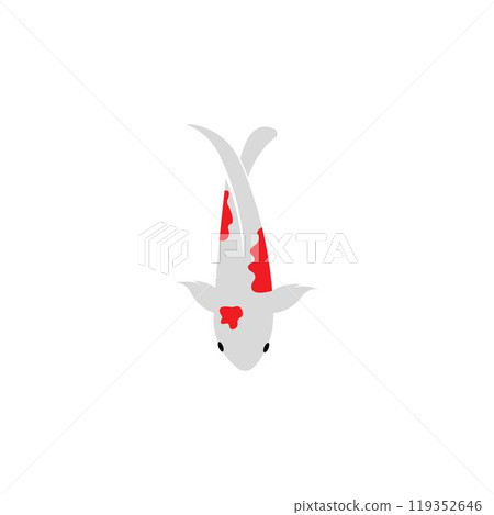 Koi fish logo vector 119352646