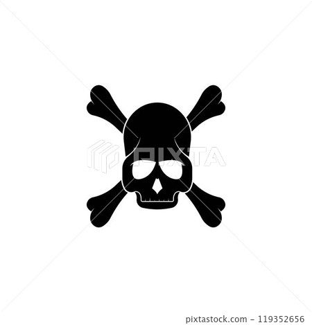 Skull logo vector illustration 119352656