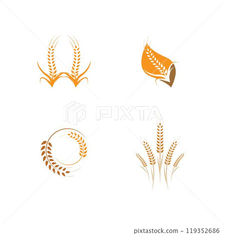 Agriculture wheat Logo Template vector 119352686