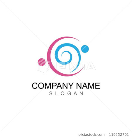 Adoption and community care Logo template 119352701