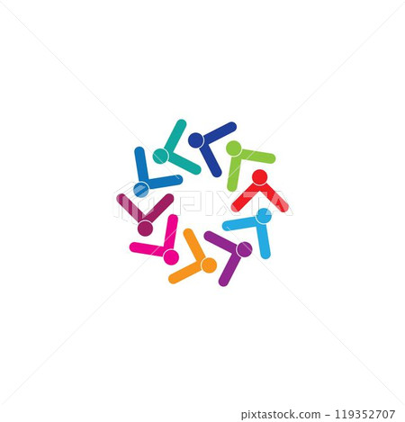 Adoption and community care Logo template Adoption and community care Logo template 119352707