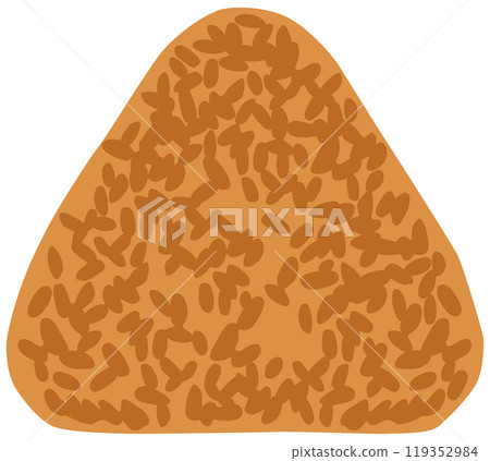 Simple grilled rice ball illustration vector material 119352984