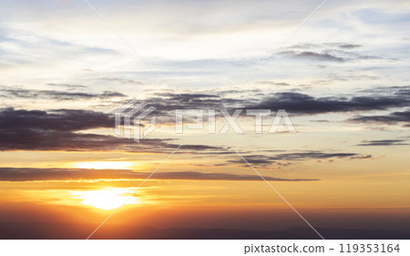 Landscape of Morning Mist with Mountain Layer at north of Thailand. mountain ridge and clouds in rural jungle bush forest Landscape of Morning Mist with Mountain Layer at north of Thailand. mountain ridge and clouds in rural jungle bush forest 119353164