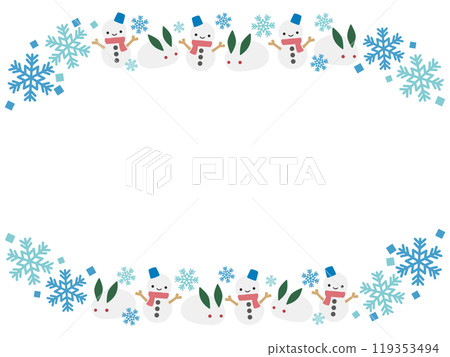 Snowman frame 119353494
