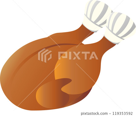 Christmas Christmas roast chicken food cooking chicken simple illustration material Christmas Christmas roast chicken food cooking chicken simple illustration material 119353592