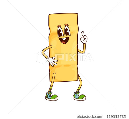 Lasagna Italian pasta groovy childish character. Italy cuisine menu tasty gourmet cute personage, Lasagna raw pasta or Italian restaurant classic meal vintage groovy isolated vector funny character Lasagna Italian pasta groovy childish character. Italy cuisine menu tasty gourmet cute personage, Lasagna raw pasta or Italian restaurant classic meal vintage groovy isolated vector funny character 119353785
