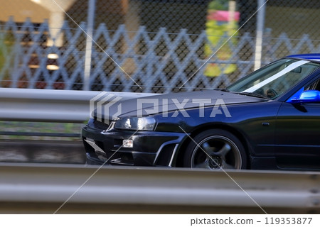 domestic black sports car domestic black sports car 119353877