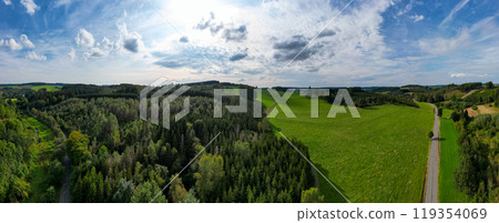 Belscher Aifel, Lengeler, Burg-Reuland, Liege, Belgium, 22nd of September, 2024, Stunning Aerial 119354069
