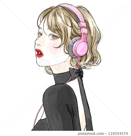 戴著耳機的女人(別問) 戴著耳機的女人(別問) 119354374
