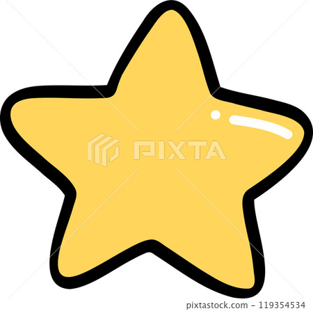 Yellow Star Icon Illustration Yellow Star Icon Illustration 119354534